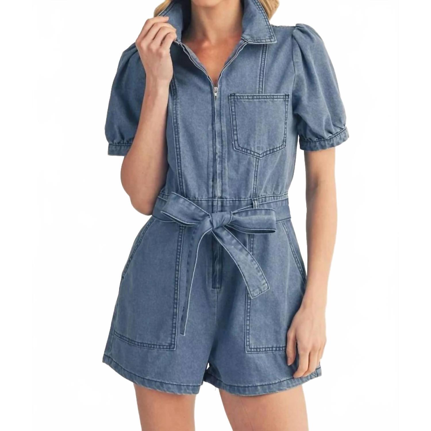 New Jodifl Not The Ordinary Romper In Blue